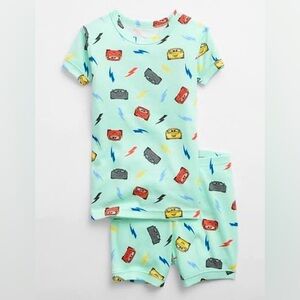 Baby Gap Disney Pixar Cars Boy Preschool Toddler Pajama Set 100% organic cotton